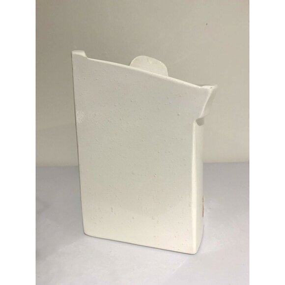 VINTAGE HERSHEY 1985 Canister Off White Brown Country Village With Lid Container - Picture 4 of 7